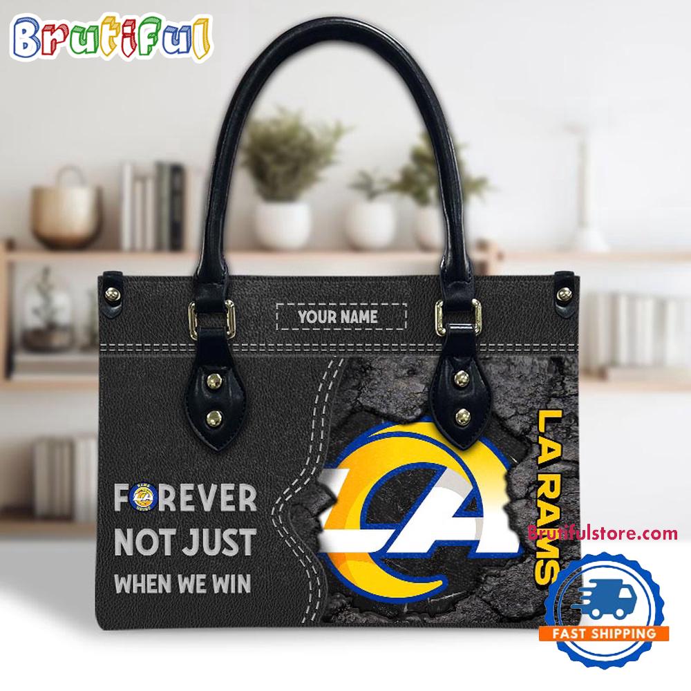 NFL Los Angeles Rams Forever Not Just When We Win Women's Leather Hand Bag