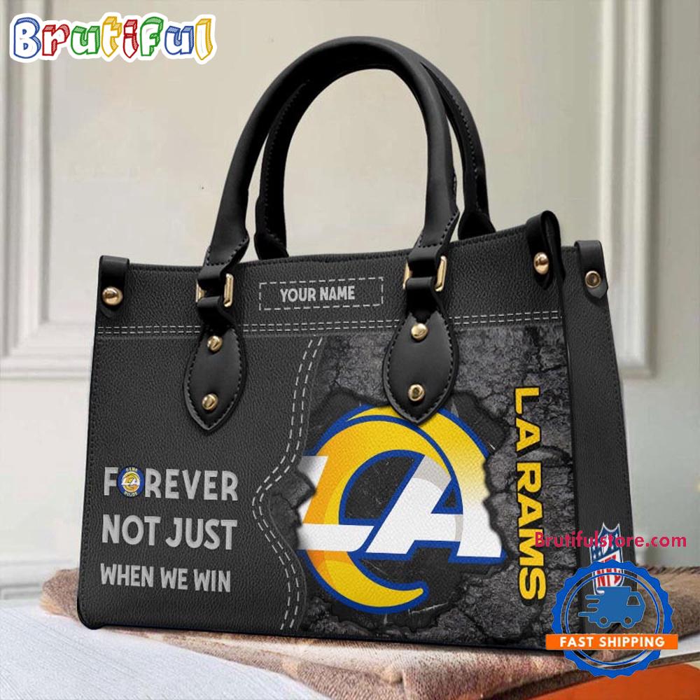 NFL Los Angeles Rams Forever Not Just When We Win Women's Leather Hand Bag