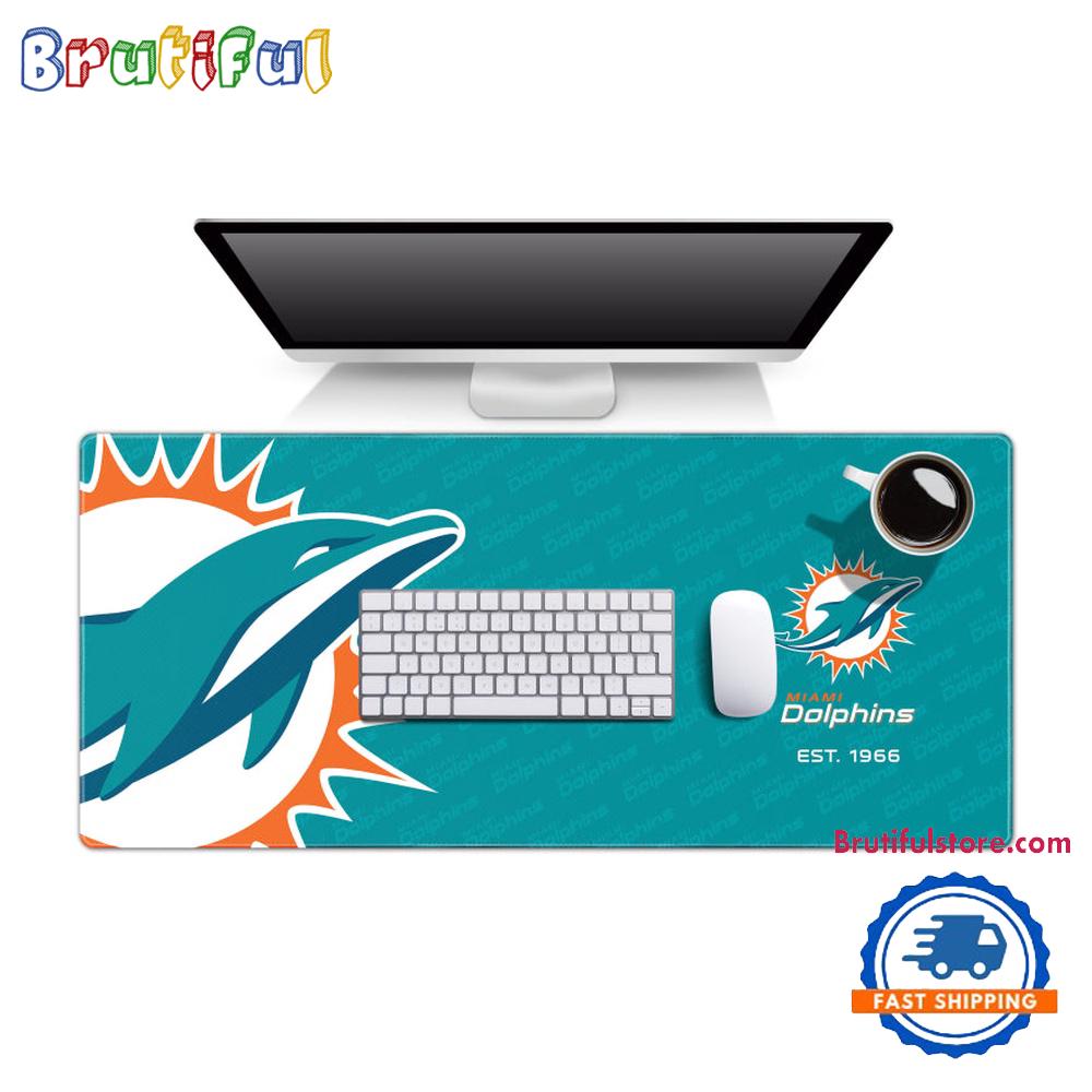 NFL Miami Dolphins Mouse Mats, Football Logo Series Desk Mouse Pad