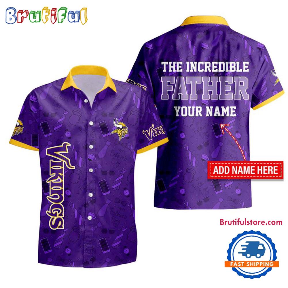 NFL Minnesota Vikings The Increadible Father's Day Hawaiian Shirt