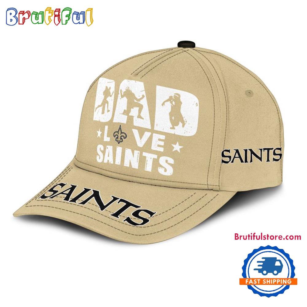 NFL New Orleans Saints Dad Love Best Father's Day Baseball Cap