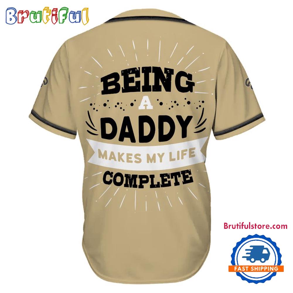 NFL New Orleans Saints Football Being A Daddy Father's Day Baseball Jersey