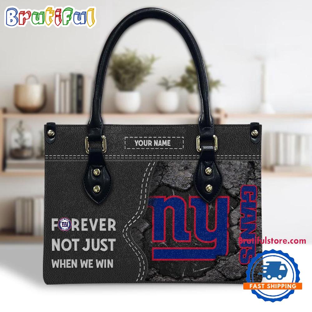 NFL New York Giants Forever Not Just When We Win Women's Leather Hand Bag