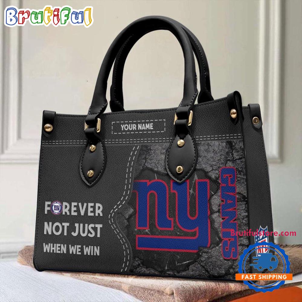 NFL New York Giants Forever Not Just When We Win Women's Leather Hand Bag