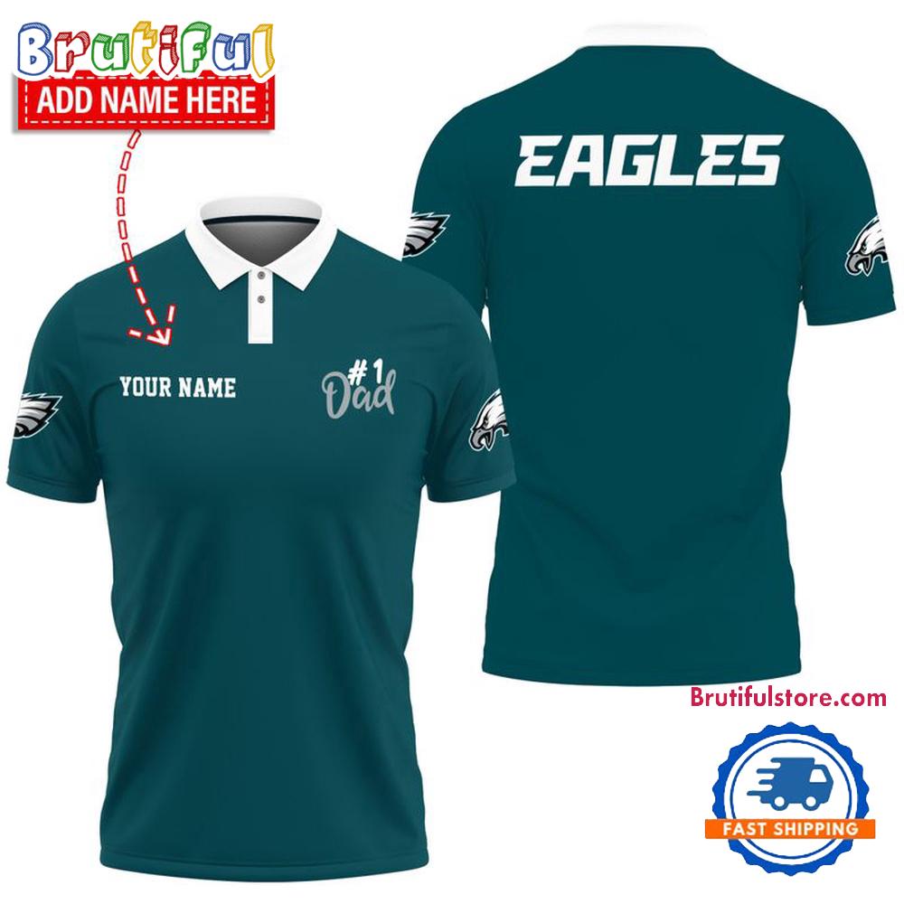 NFL Philadelphia Eagles Best Dad Wonderful Father's Day Polo Shirts