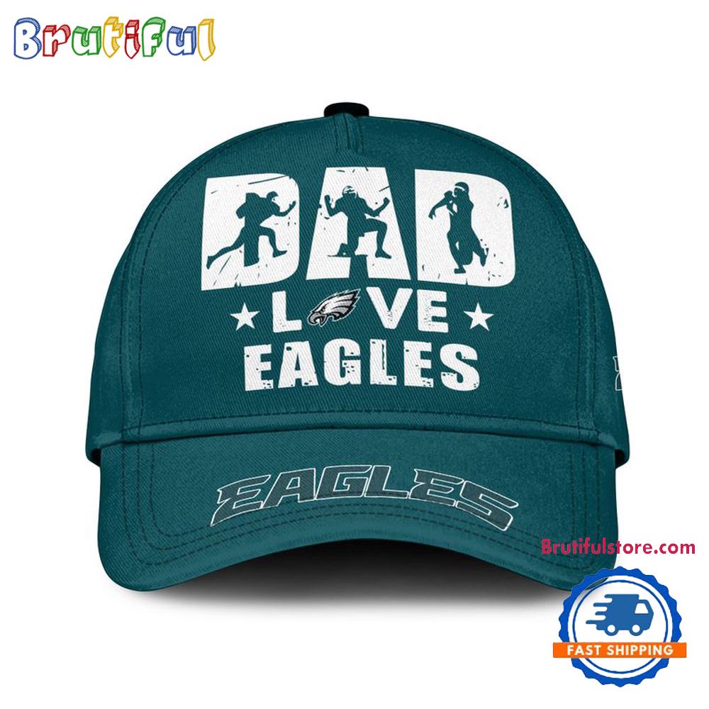 NFL Philadelphia Eagles Dad Love Best Father's Day Baseball Cap