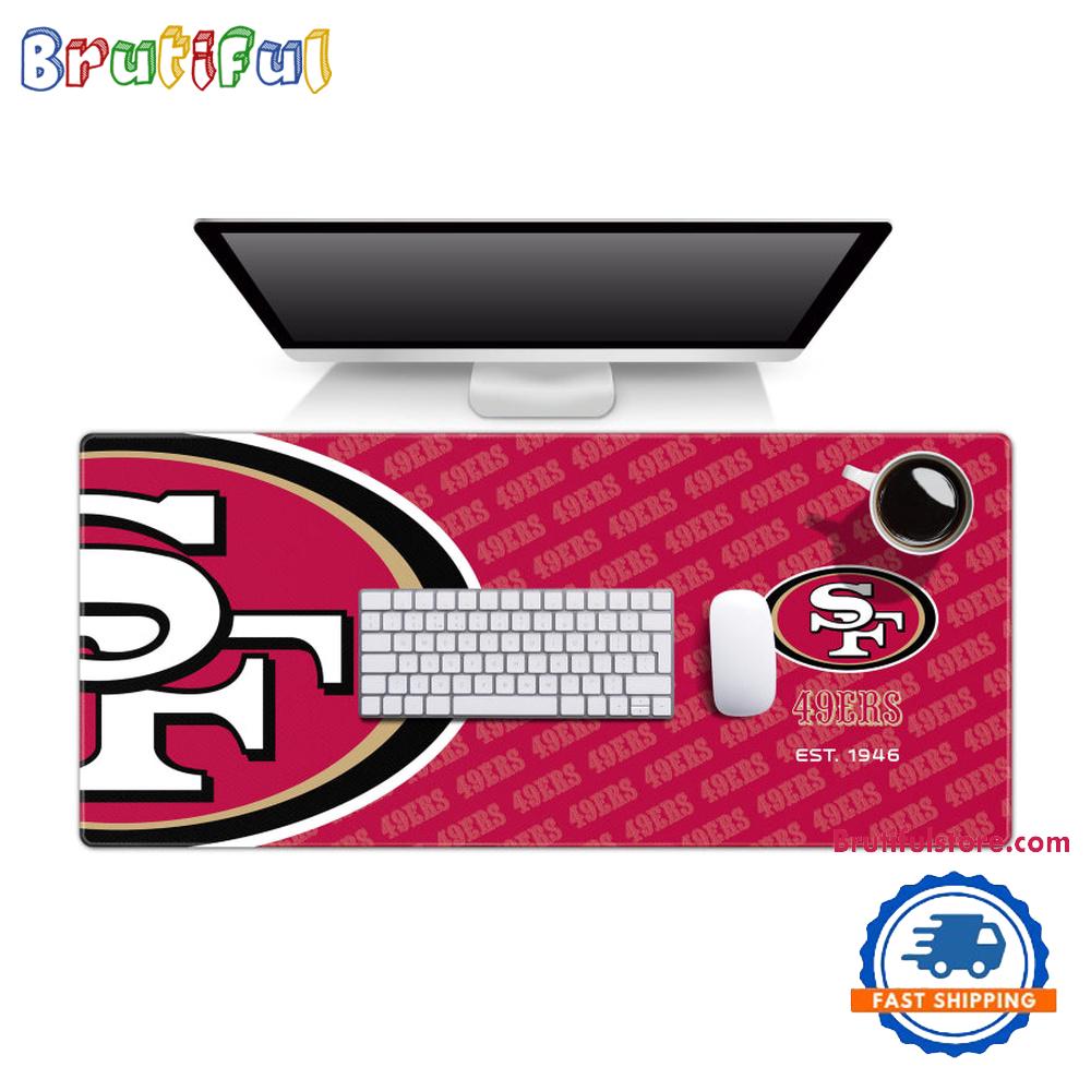 NFL San Francisco 49ers Mouse Mats, Football Logo Series Desk Mouse Pad