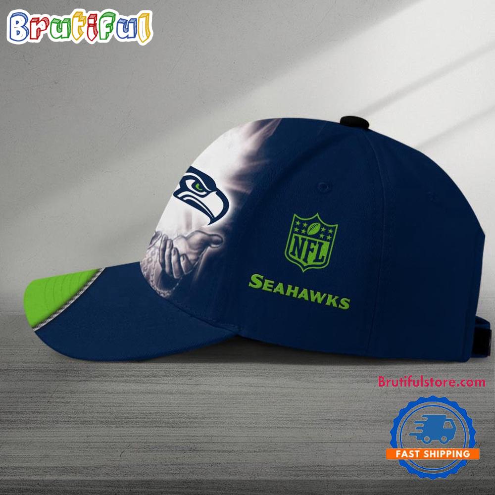 NFL Seattle Seahawks Football Team American God Cap