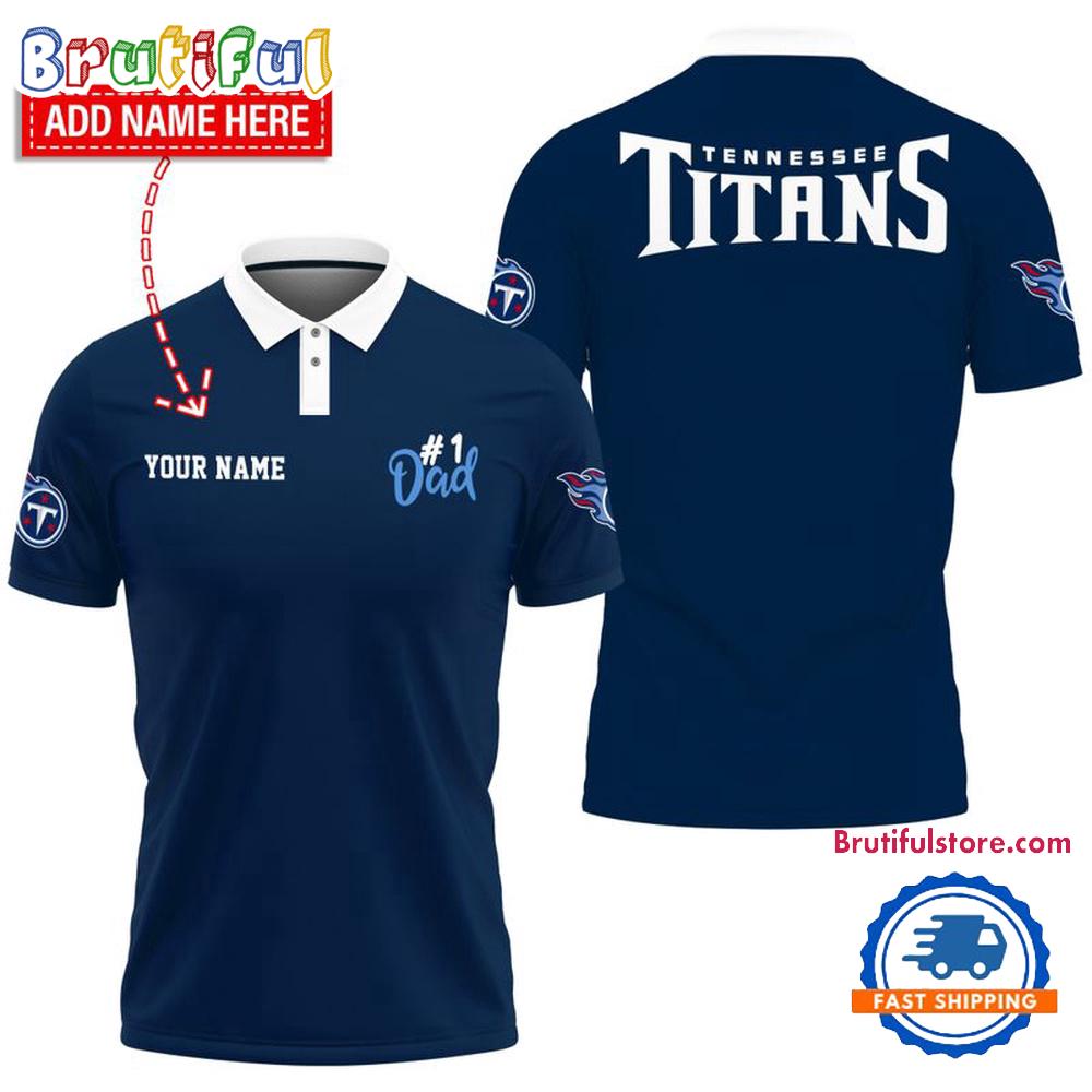 NFL Tennessee Titans Best Dad Wonderful Father's Day Polo Shirts