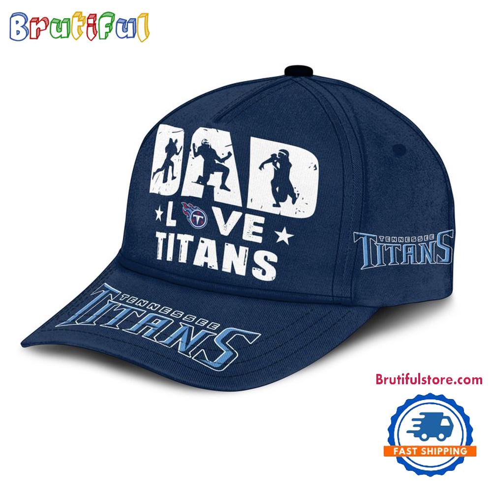 NFL Tennessee Titans Dad Love Best Father's Day Baseball Cap