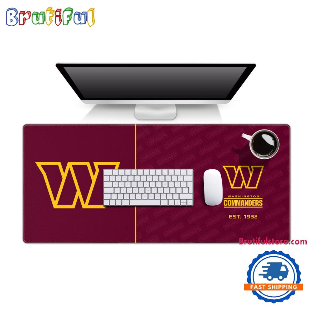 NFL Washington Commanders Mouse Mats, Football Logo Series Desk Mouse Pad