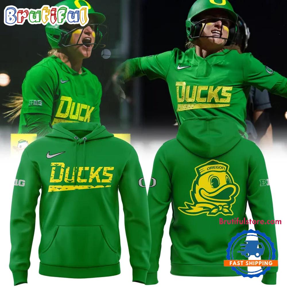 Oregon Ducks Softball 2025 New Season Design 3D Print Hoodie