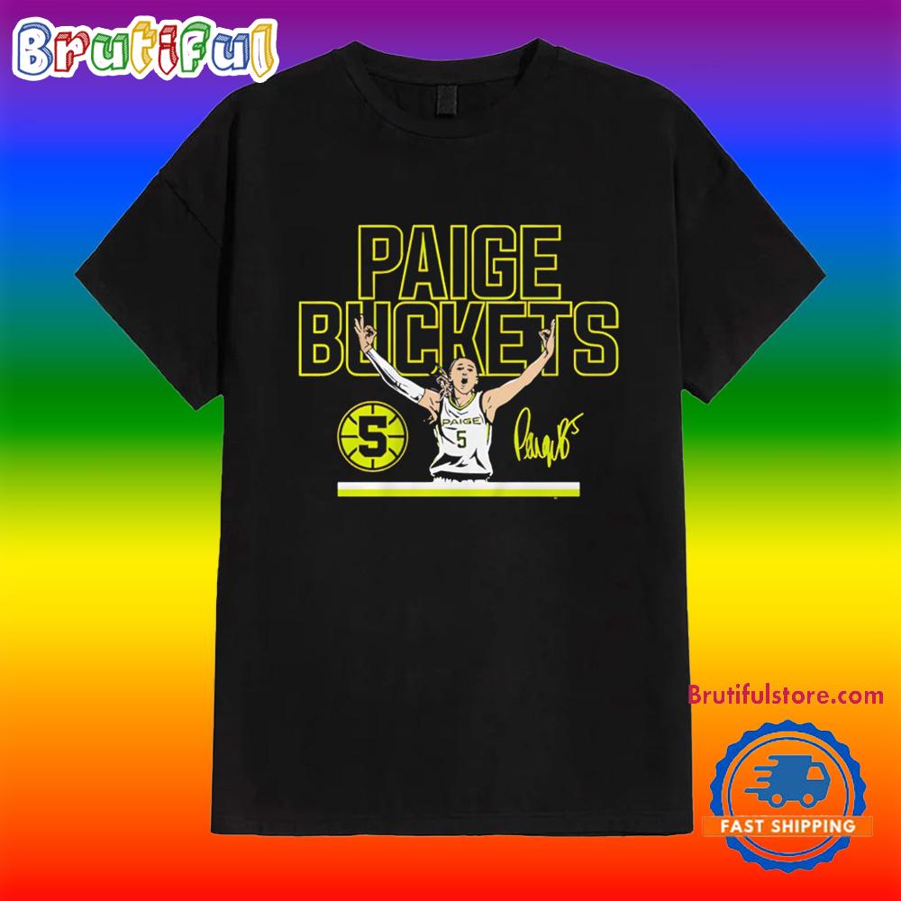 Paige Bueckers Buckets Stripe Uconn Huskies Signature T Shirt