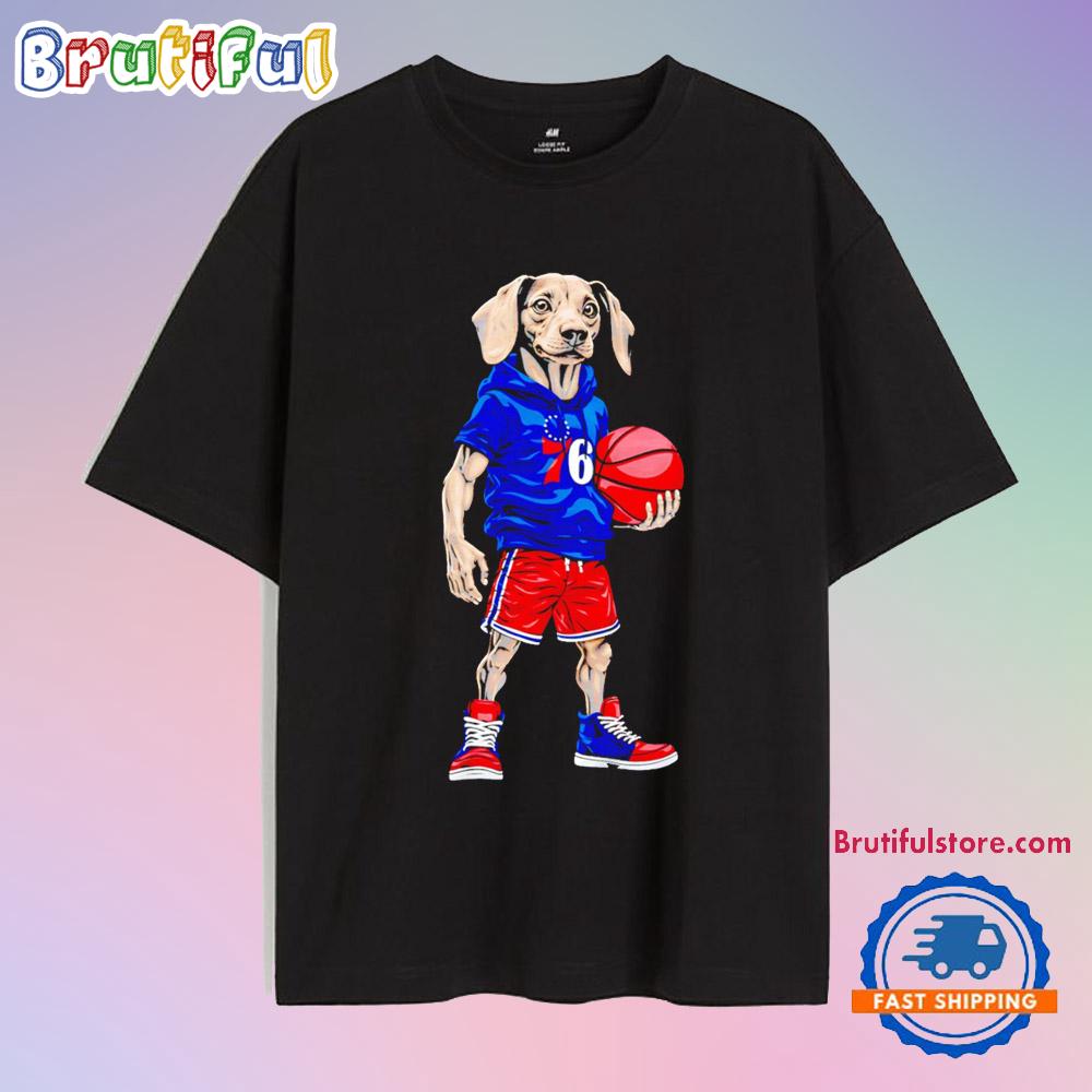 Philadelphia 76ers x Dachshund Dogs NBA T Shirt