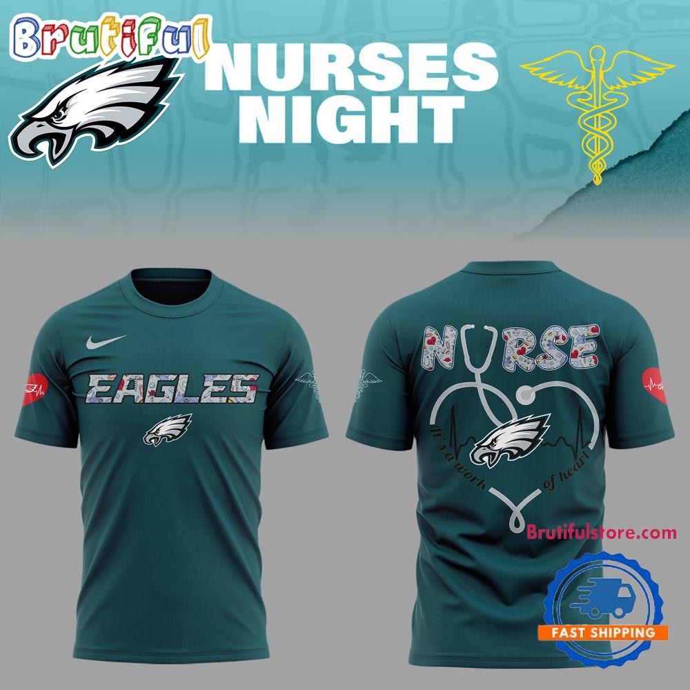 Philadelphia Eagles Nurses Appreciation 3D Print Shirt