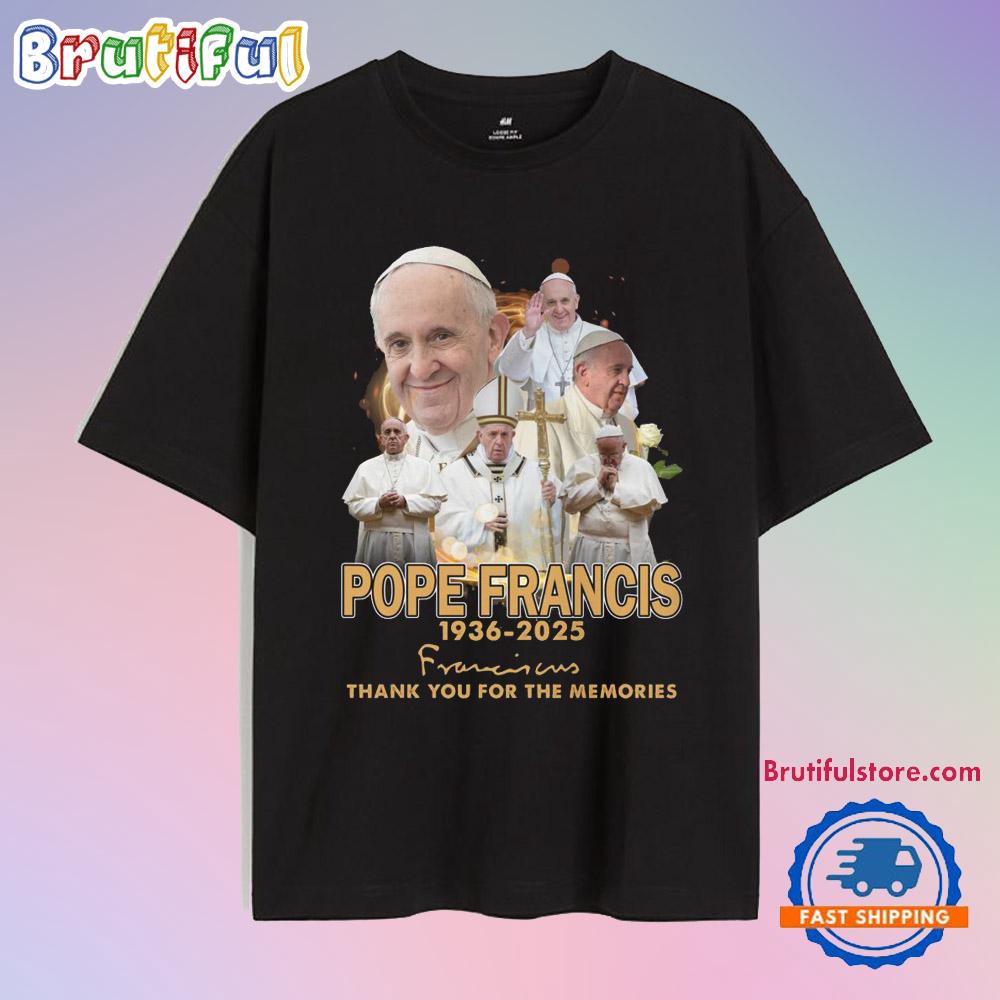 Pope Francis 1936-2025 Signature T Shirt