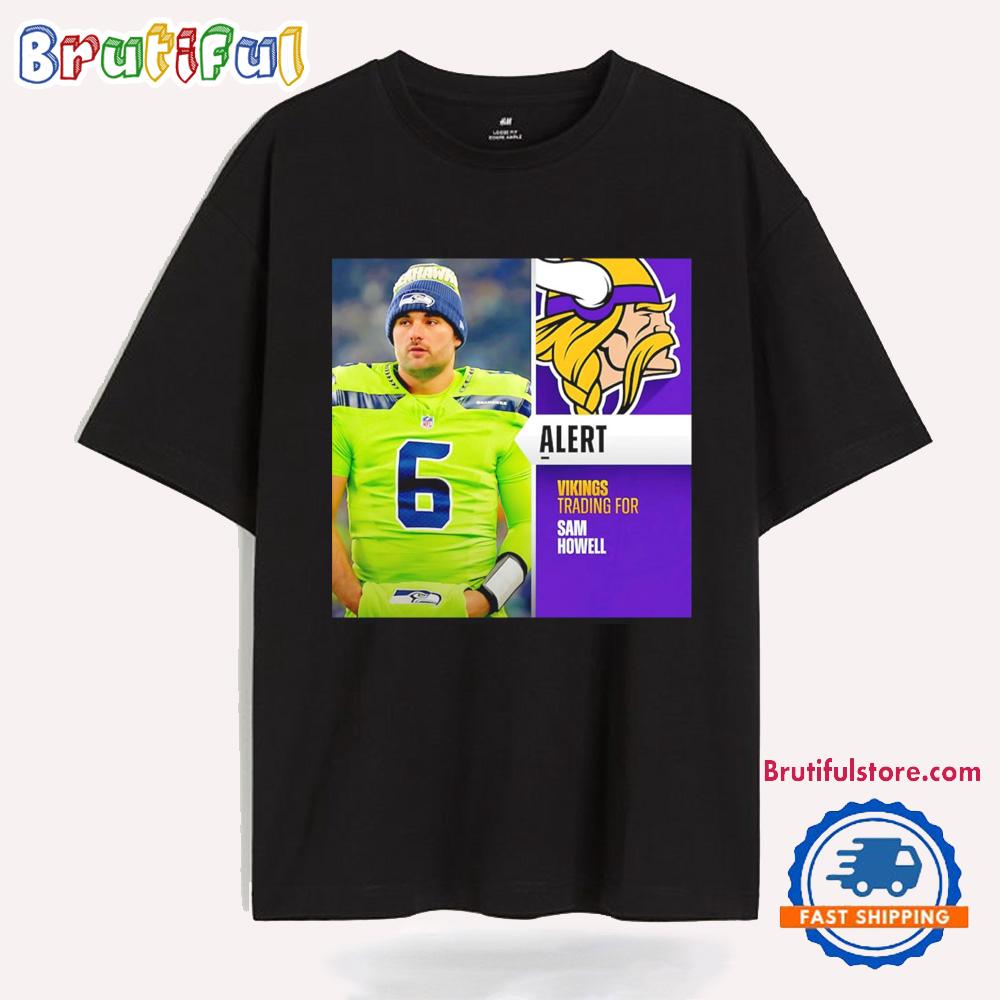 Sam Howell Minnesota Vikings 2025 Nfl Draft Poster T Shirt