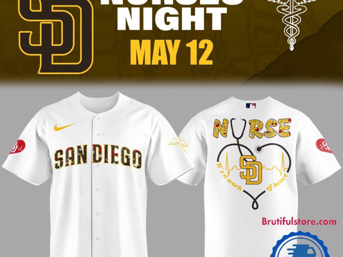 San Diego Padres Baseball NURSES NIGHT Jersey Shirt