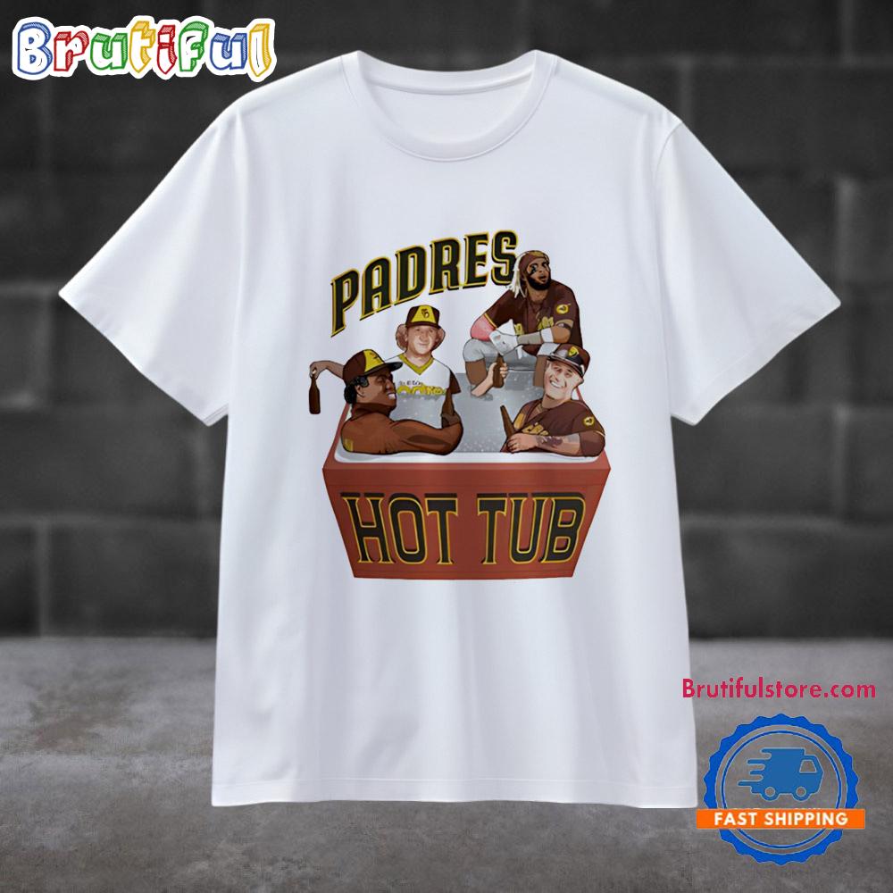 San Diego Padres Hot Tub Caricature T Shirt