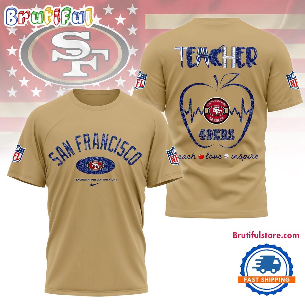 San Francisco 49ers Teacher Appreciation Night 2025 Limited T Shirt