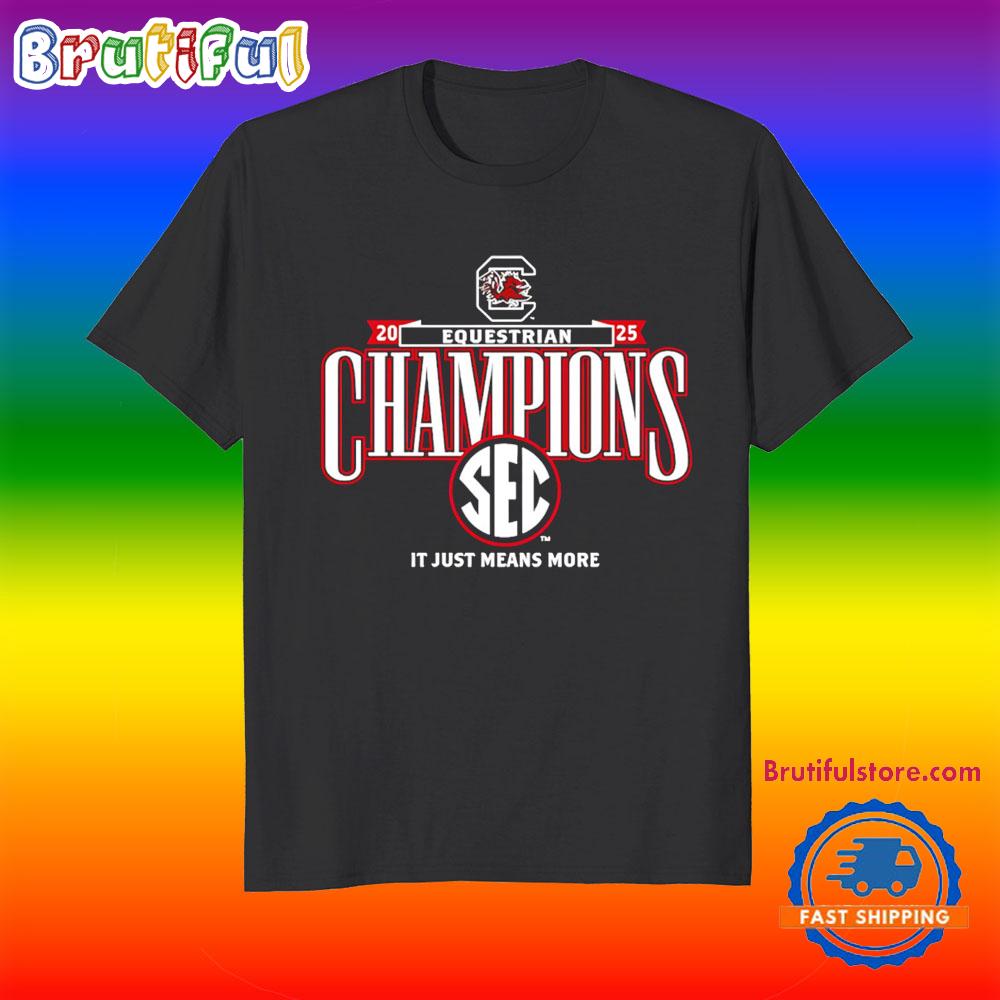South Carolina Gamecocks 2025 SEC Equestrian Champions Locker Room T Shirt