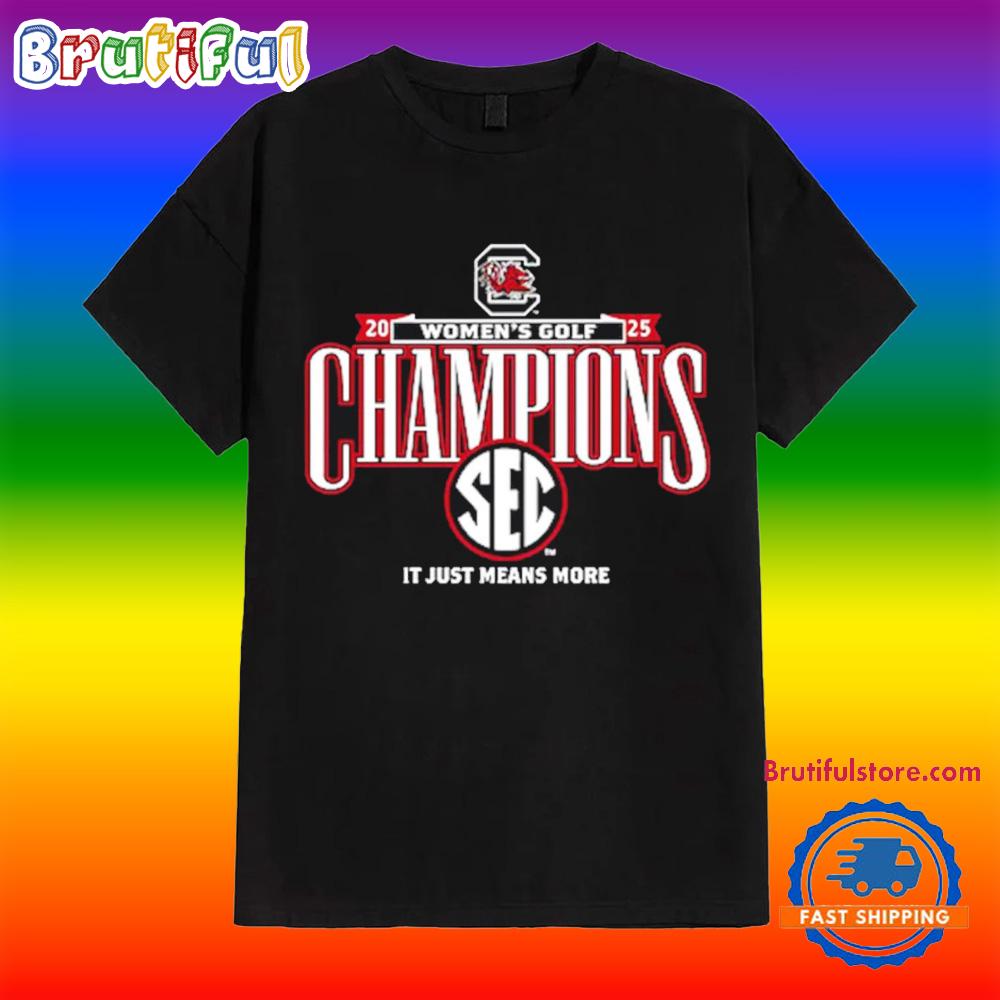 South Carolina Gamecocks 2025 Sec Women’s Golf Champions Shirt