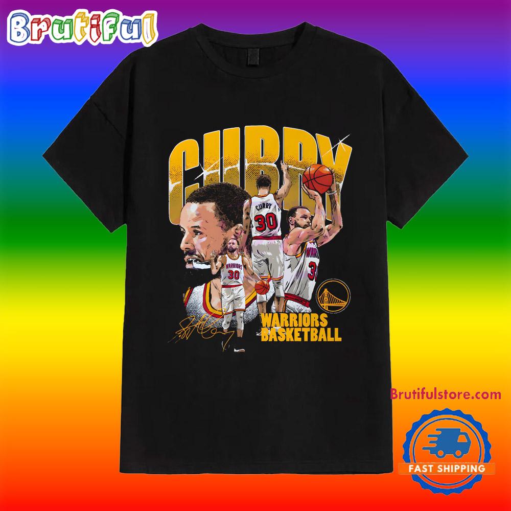 Steph Curry Golden State Warriors Basketball Signature T Shirt