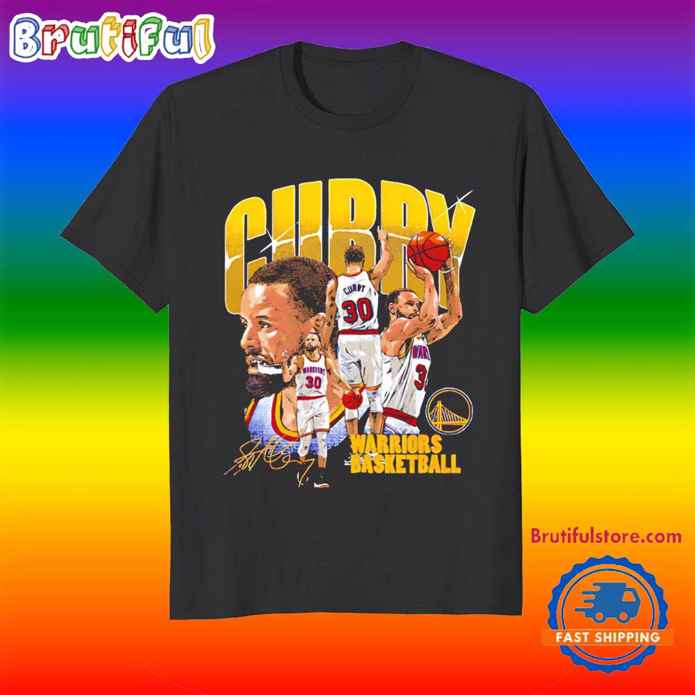 Steph Curry Golden State Warriors Player Collage Vintage T Shirt