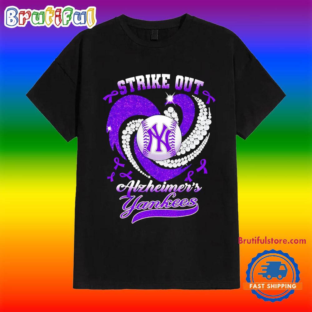 Strike Out Alzheimer’s Ny Yankees T Shirt
