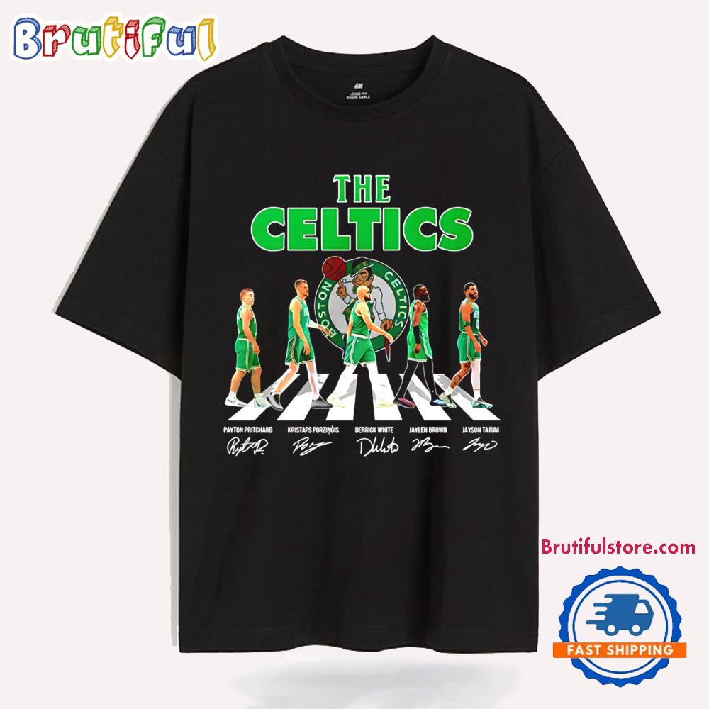 The Boston Celtics Abbey Road Signature 2025 T Shirt