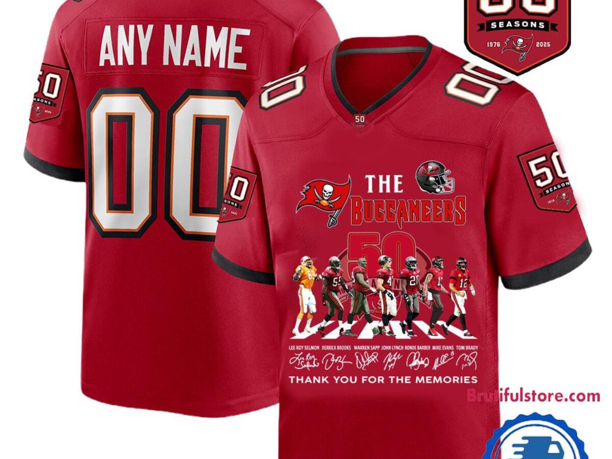 The Buccaneers 50th Season 2025 Football Jersey