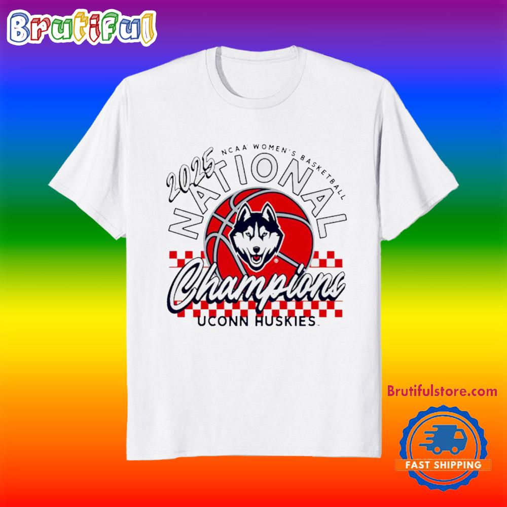 UConn Huskies 2025 NCAA Women’s Basketball National Champions Checkered T Shirt