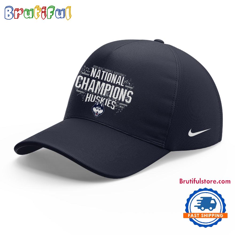 UConn Huskies 2025 Women’s Basketball 12th National Champions 3D Print Cap