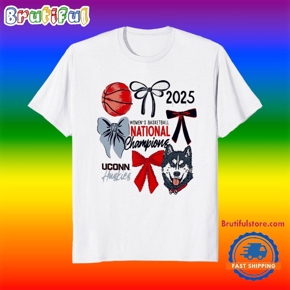 UConn Huskies ’25 NCAA Women’s Basketball National Champions Bow T Shirt