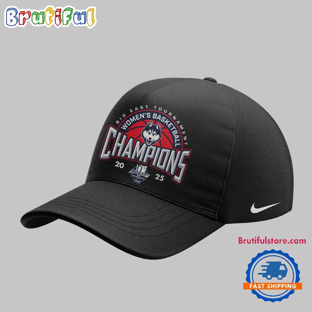 UConn Huskies Women’s Basketball 2025 Big East Tournament Champions Cap Hats
