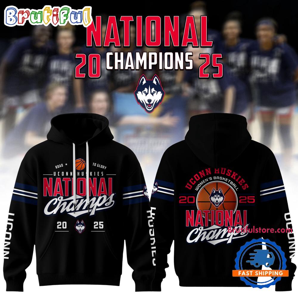 Uconn Huskies Women's Basketball 2025 Champions Hoodie
