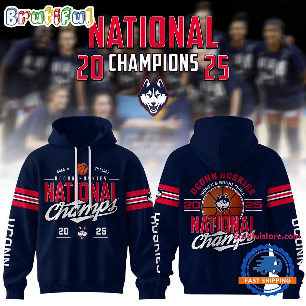 Uconn Huskies Women's Basketball 2025 National Champions Hoodie