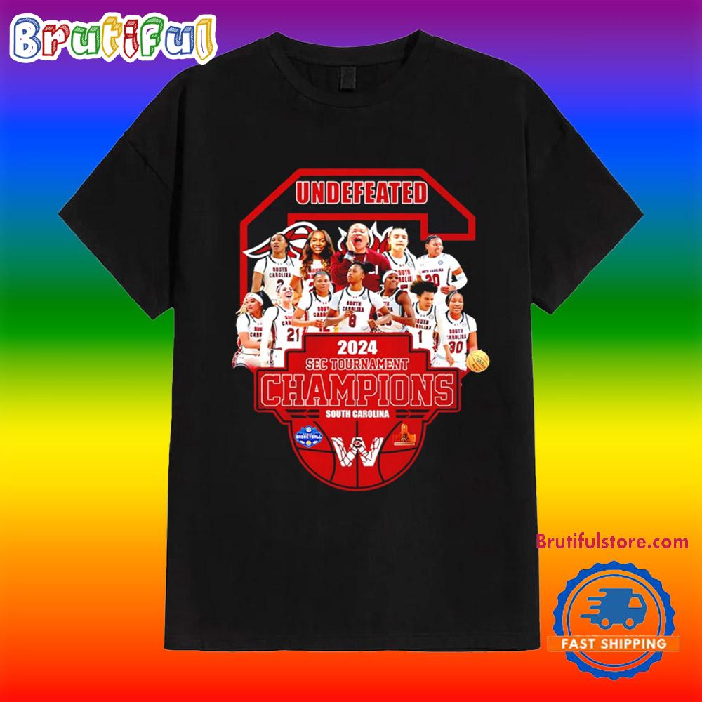 Undefeated South Carolina Gamecocks 24 Sec Tournament Champions T Shirt