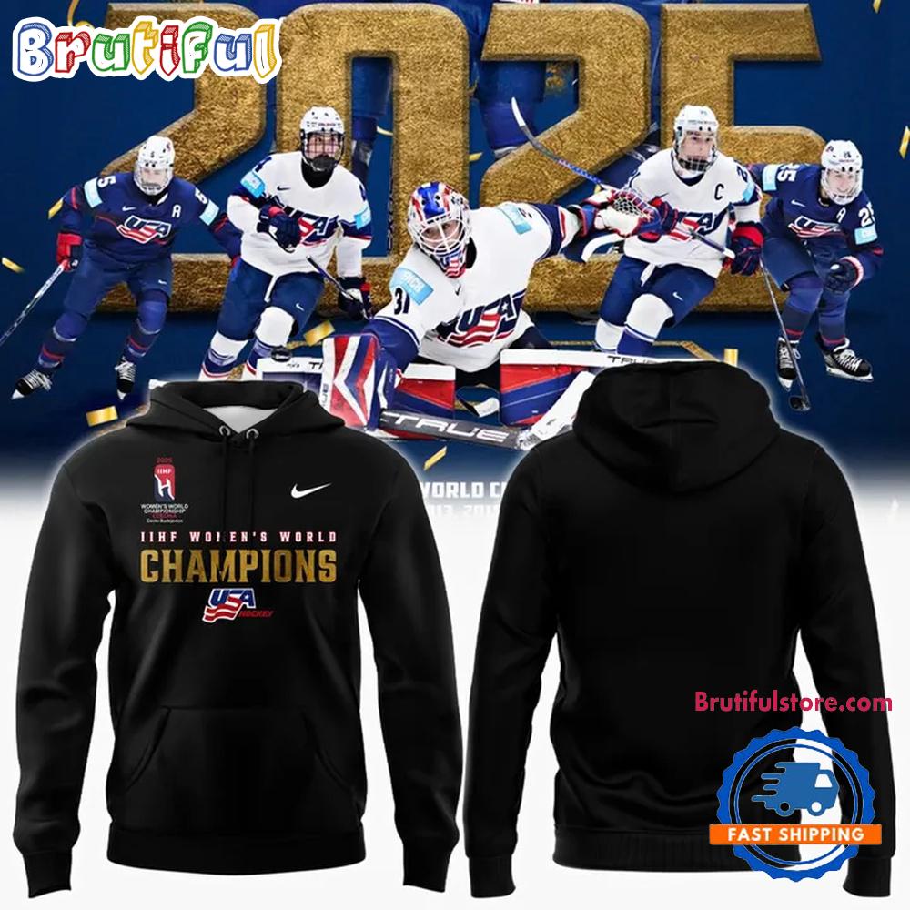USA Hockey IIHF Women's World Champions Hoodie Shirt