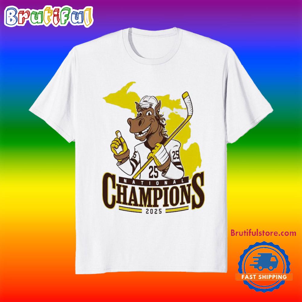 Western Michigan Broncos 2025 National Champions Mascot Shirts