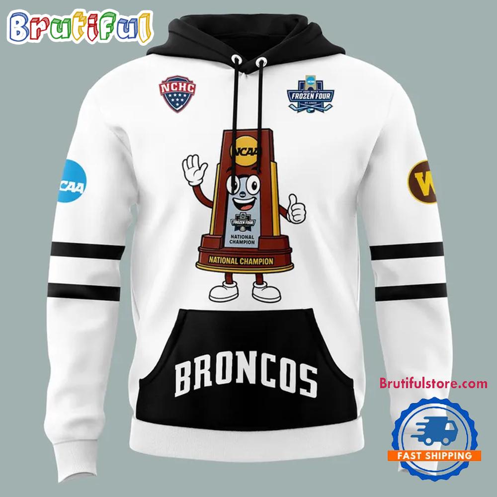 Western Michigan Broncos 2025 NCAA Men's Hockey National Champions Hoodie Shirt