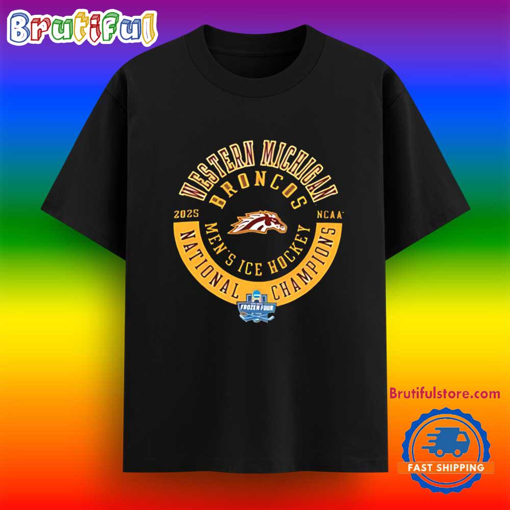 Western Michigan Broncos Men’s National Champions 2025 Logo T Shirt