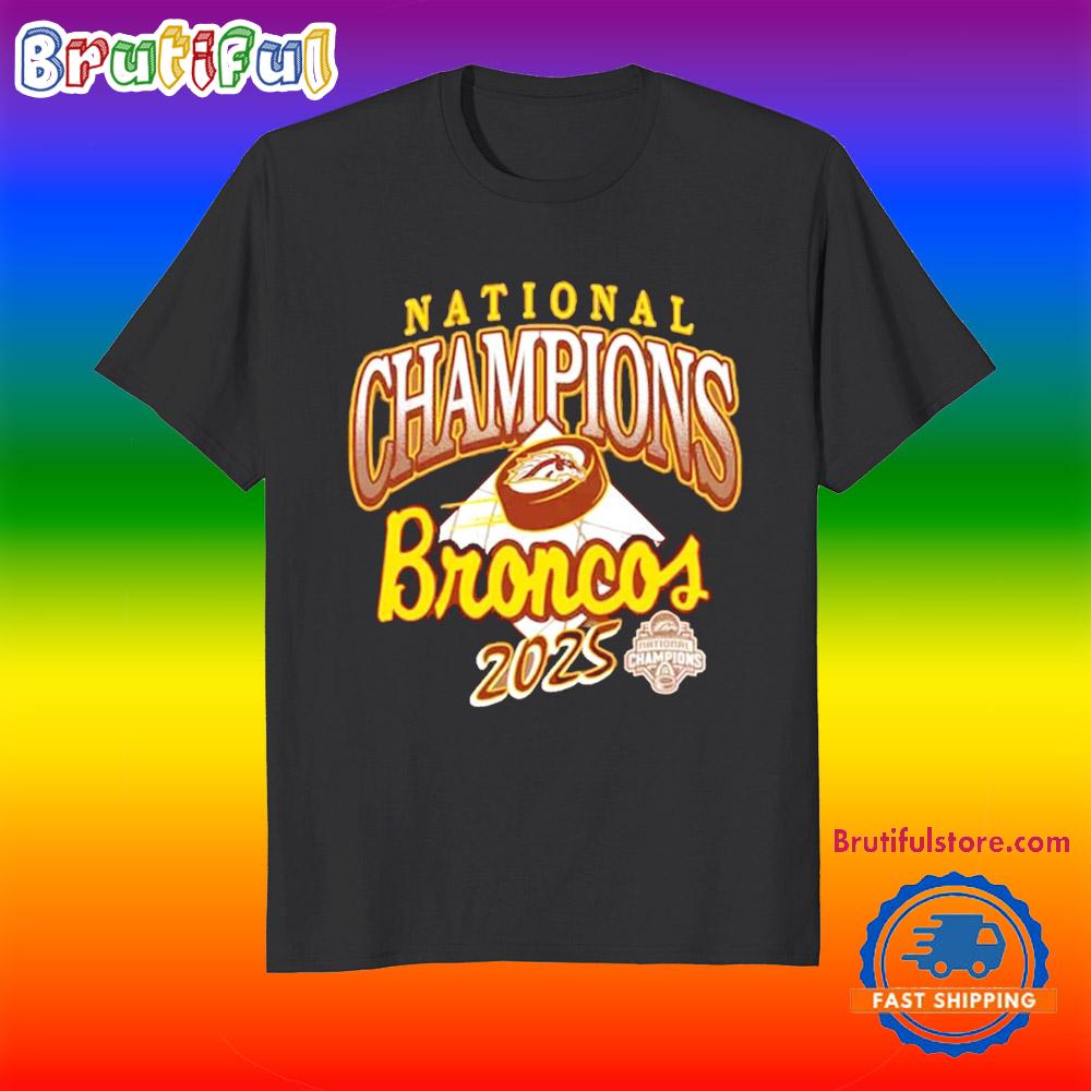 Western Michigan Broncos National Mens Hockey Champions 2025 Shirts