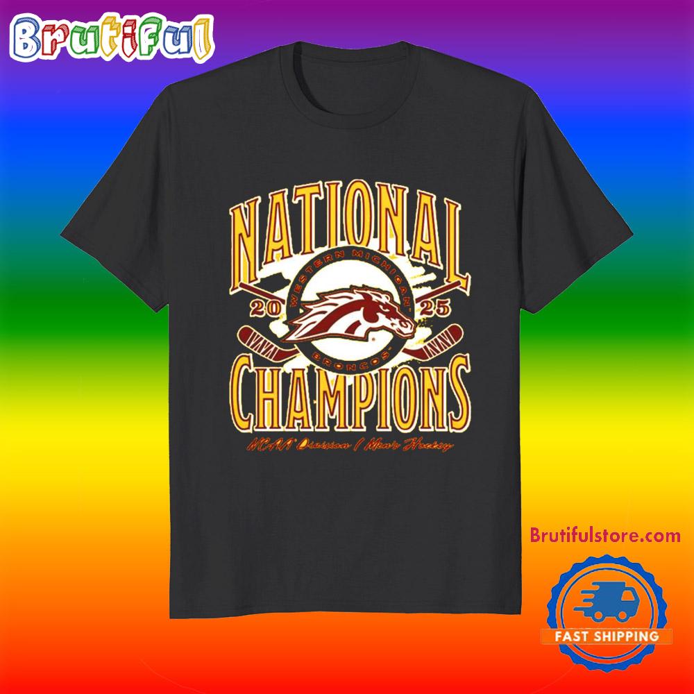 Western Michigan Men’s Hockey 2025 National Champions Shirts
