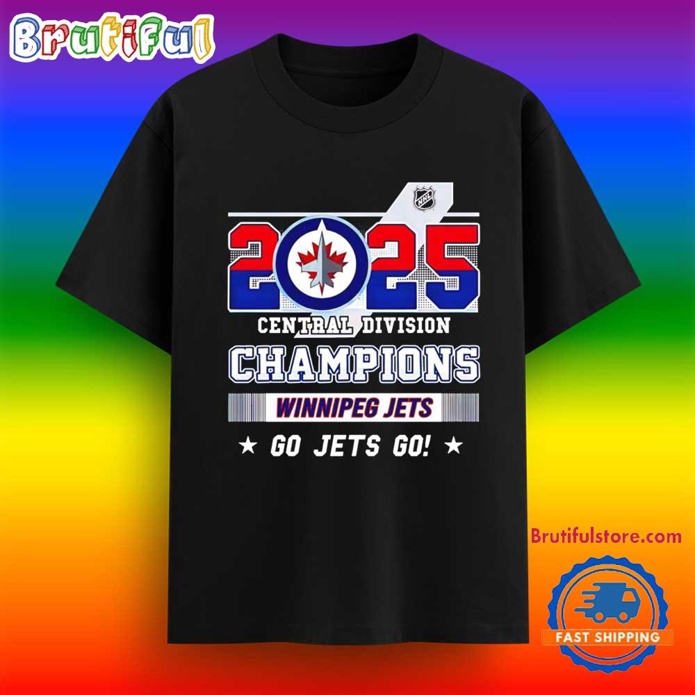 Winnipeg Jets Central Division Champions 2025 Go Jets Go T Shirt