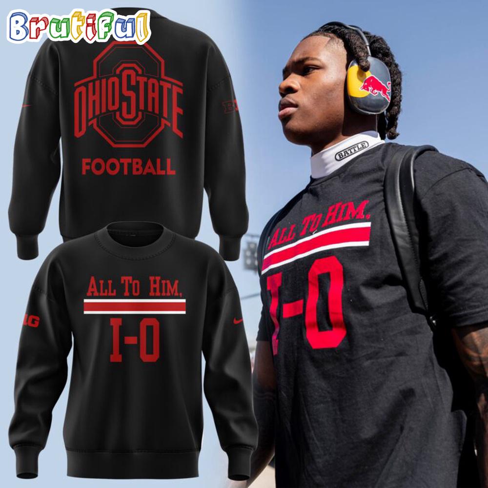 All to Him I-O Ohio State Buckeyes 2025 3D Printed Sweatshirt