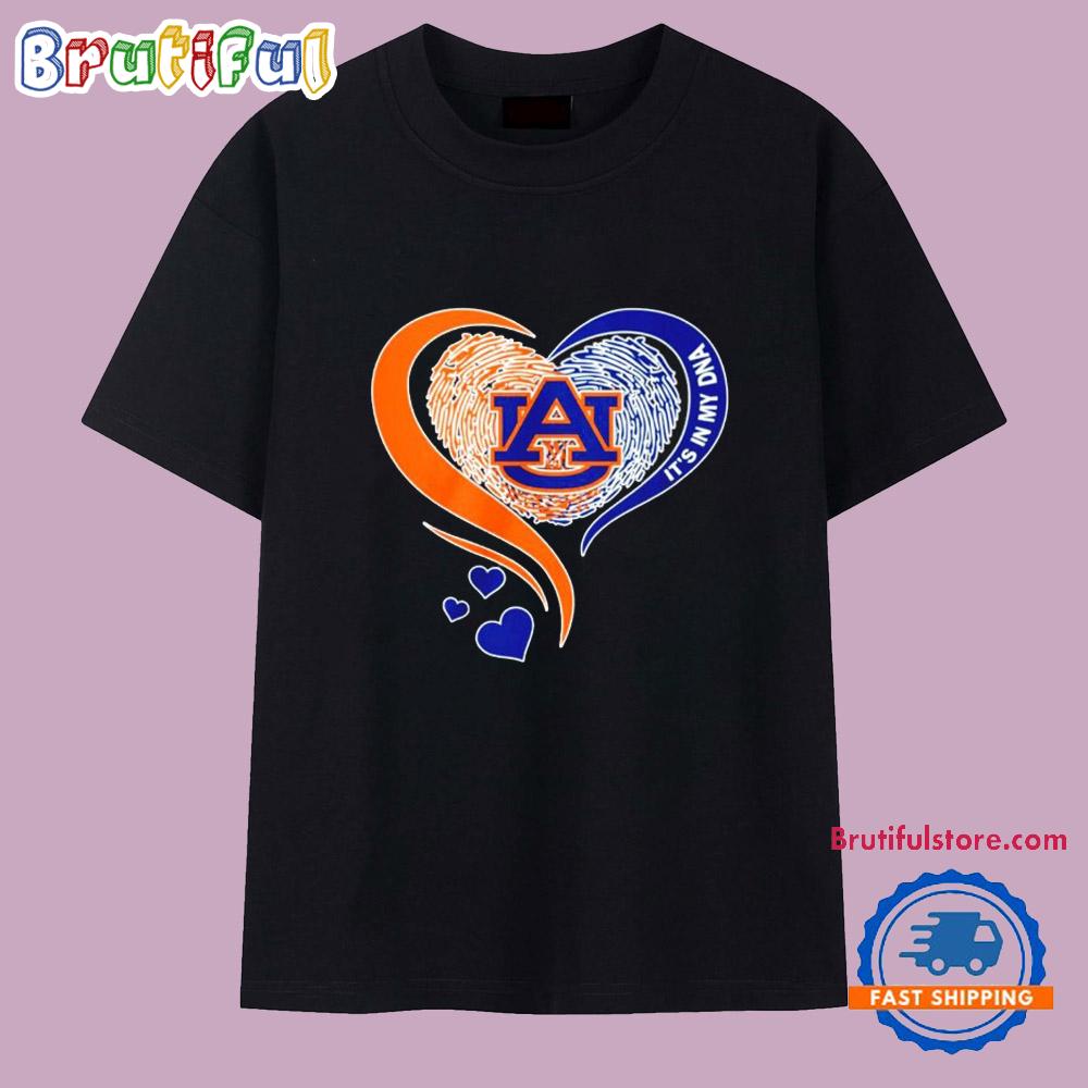 Auburn Tigers Basketball It’s in My Dna Heart T Shirt