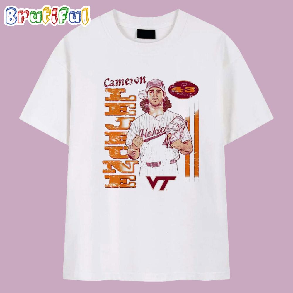 Cameron Lejeune Virginia Tech Baseball Cartoon T Shirt