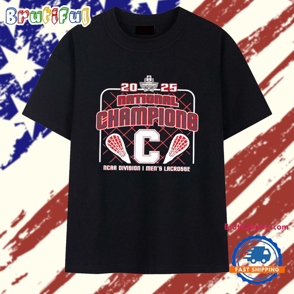 Cornell Big Red 2025 Men’s Lacrosse National Champions Retro T Shirt