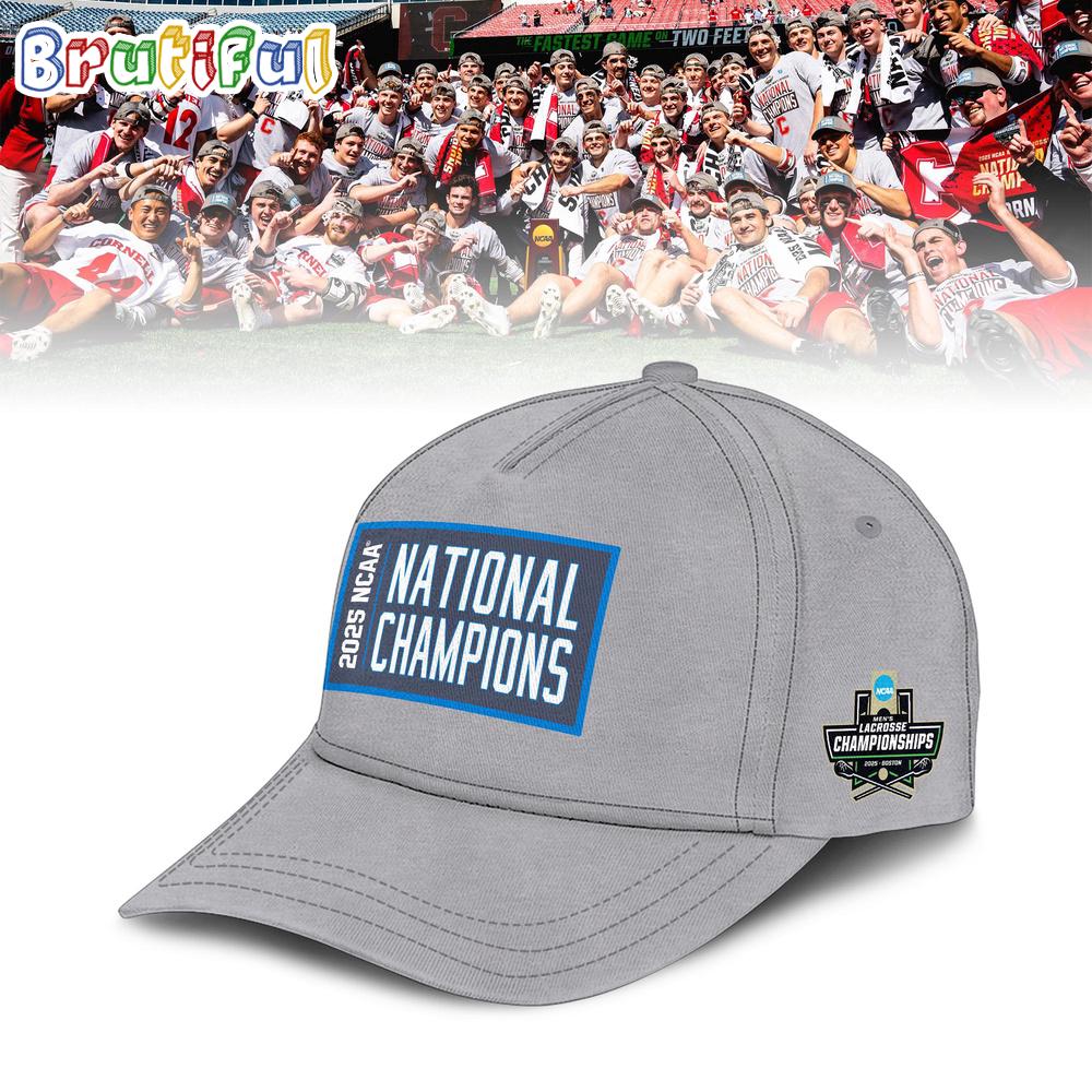 Cornell Big Red 2025 NCAA Men’s Lacrosse National Champions 4-Time Limited Edition Cap